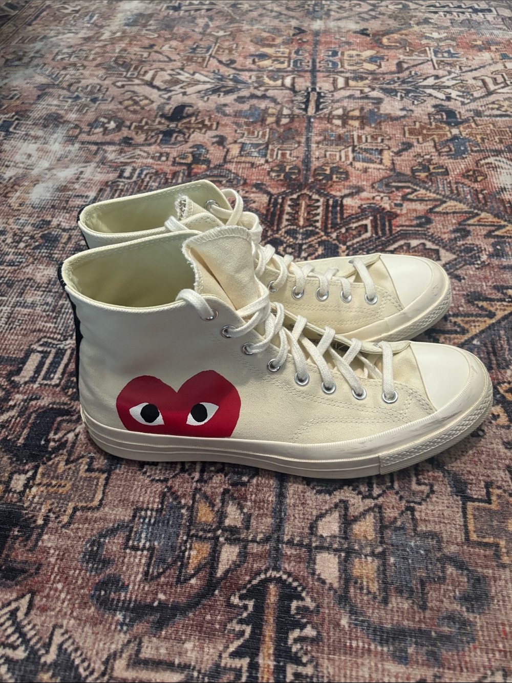 CONVERSE X COMME DES GARCONS PLAY ALL STAR CHUCK '70 HI - WHITE